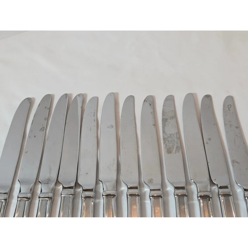 Oneida Silver Satin Garnet 18/10 Stainless Flatware Set 32 Random Pieces